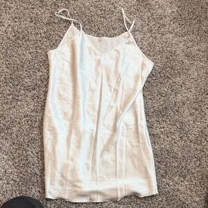 Elegant White Slip Dress